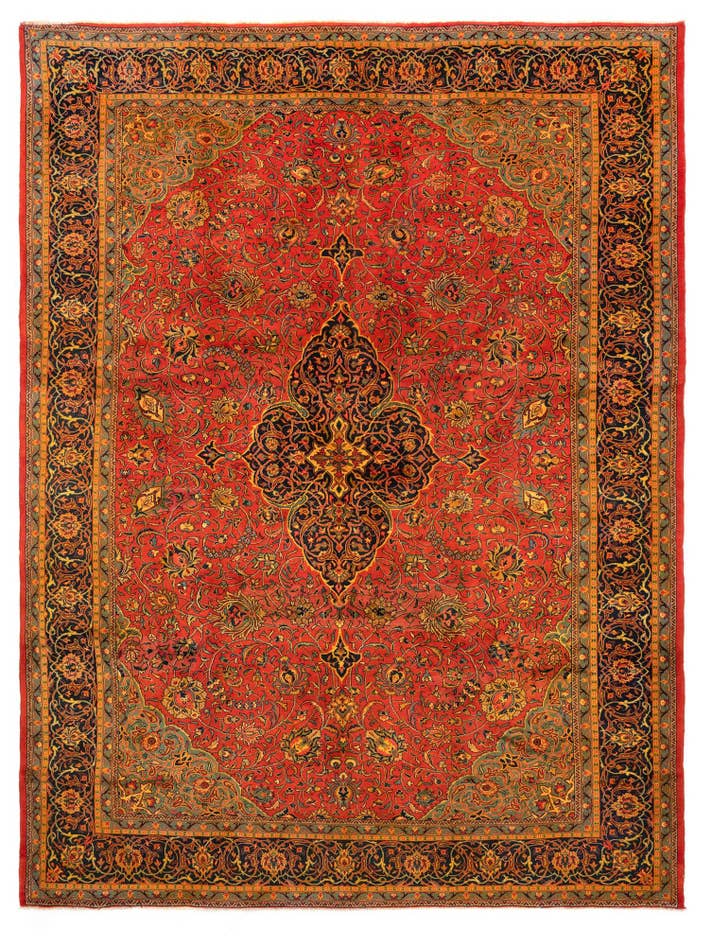 Detail image of 9' 9 x 13' Sarough Wool Rug