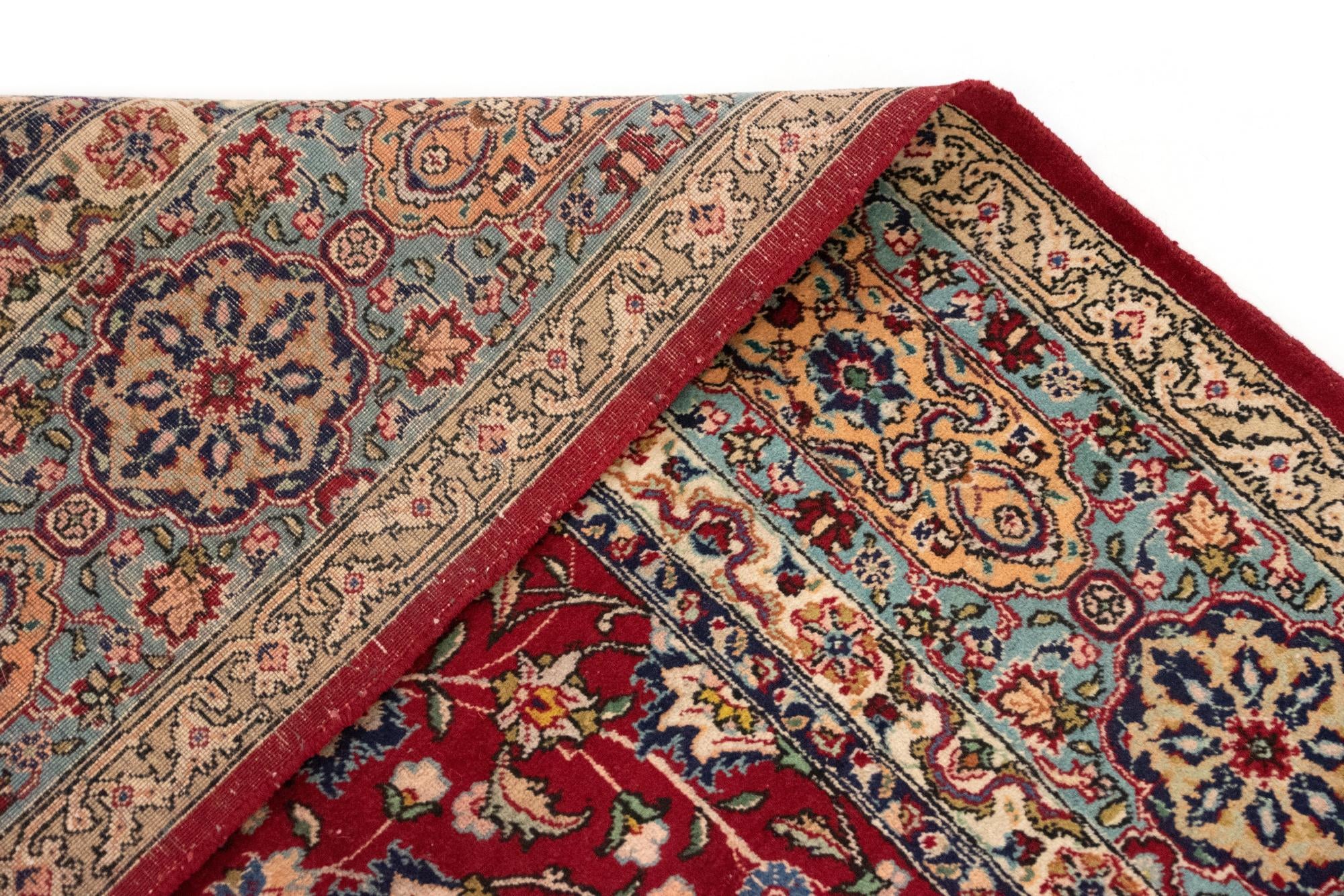 9' 1 x 15' 6 Hand Knotted Sarough Persian Wool Rug