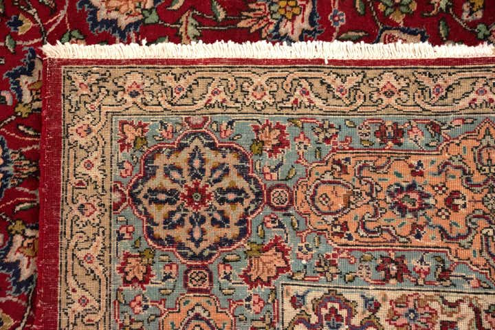 9' 1 x 15' 6 Hand Knotted Sarough Persian Wool Rug