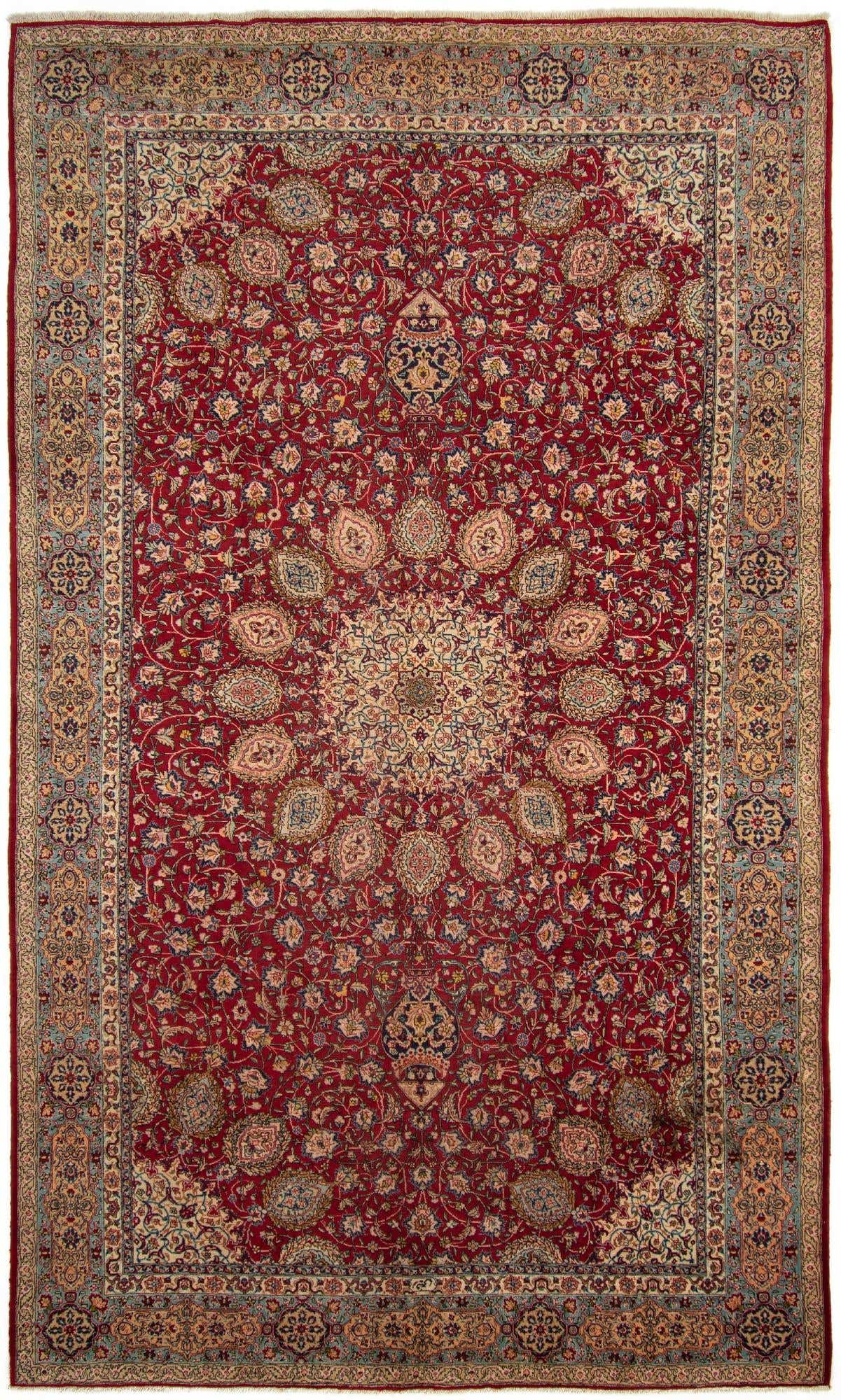 9' 1 x 15' 6 Hand Knotted Sarough Persian Wool Rug