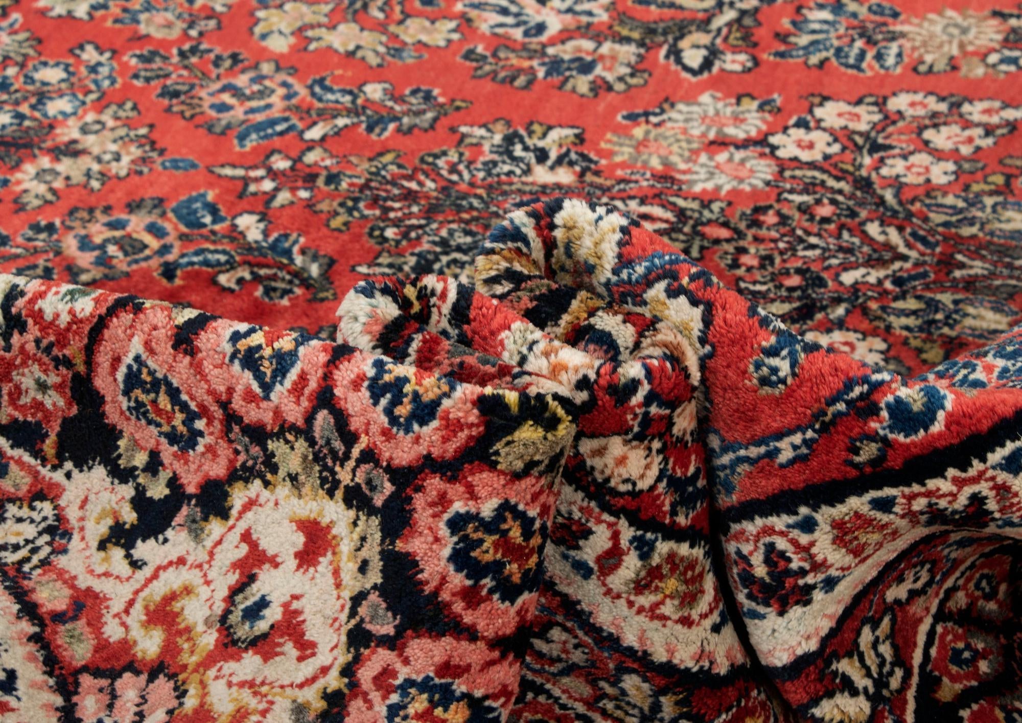 8' 10 x 11' 11 Hand Knotted Sarough Persian Wool Rug