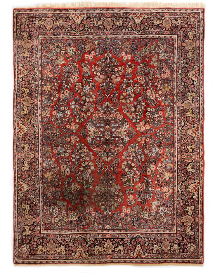 Detail image of 8' 10 x 11' 11 Hand Knotted Sarough Persian Wool Rug