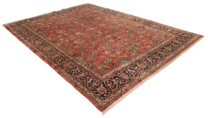 8' 10 x 11' 11 Sarough Wool Rug