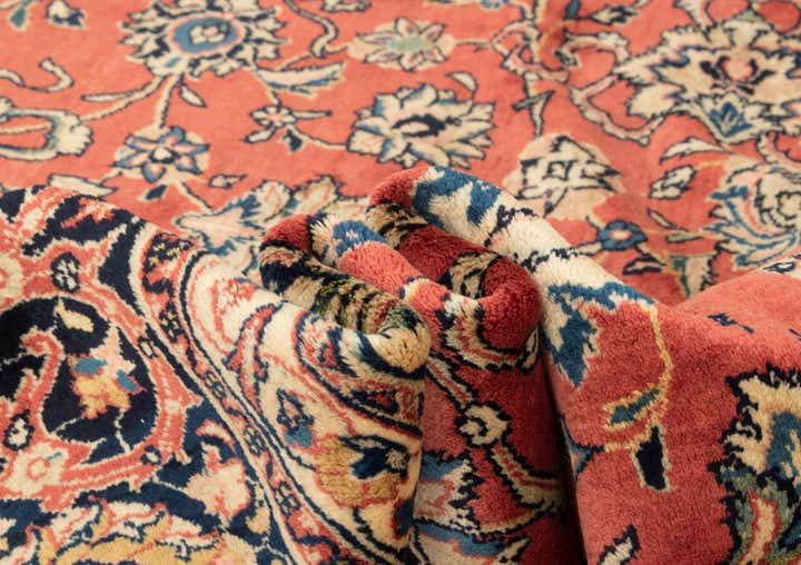 8' 10 x 11' 11 Sarough Wool Rug