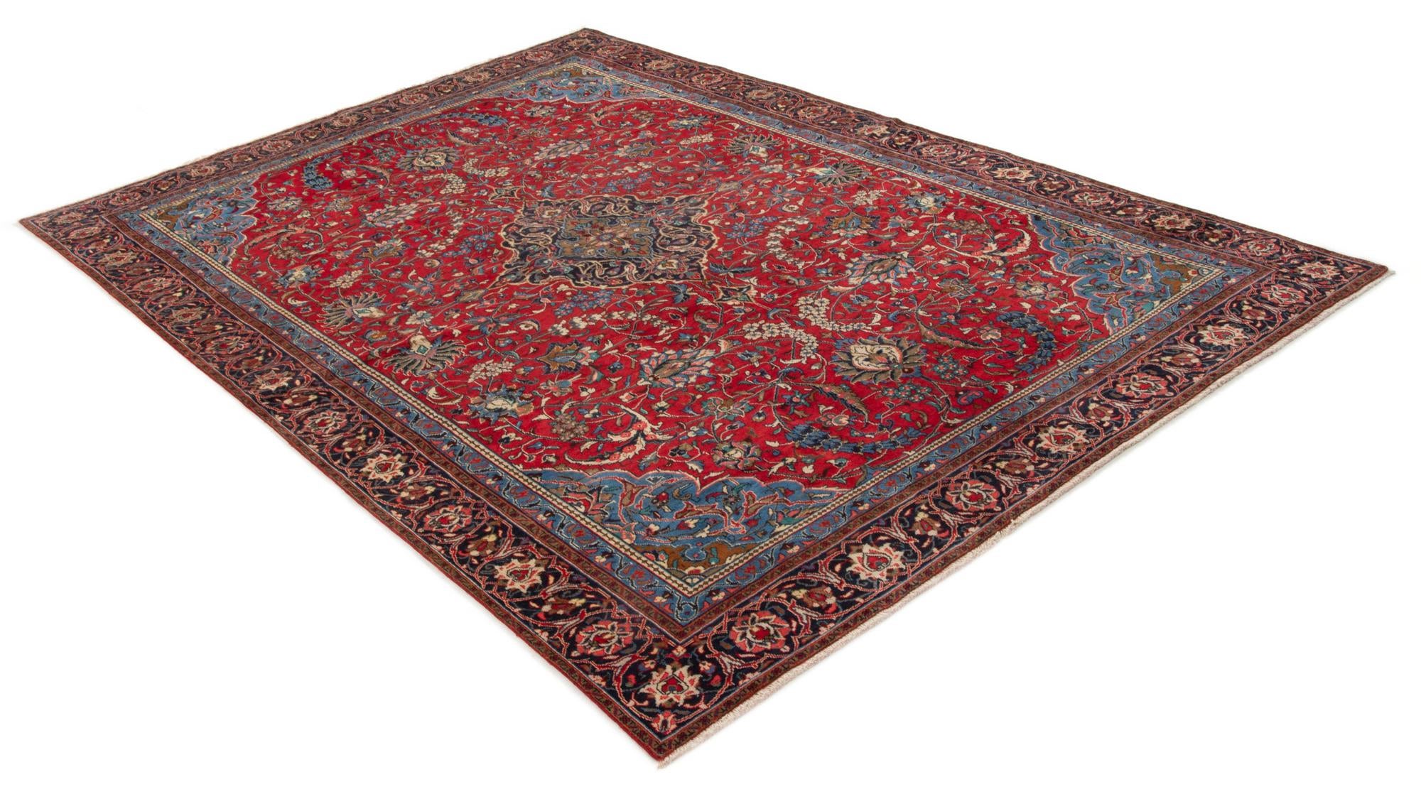 7' 4 x 10' 10 Hand Knotted Sarough Persian Wool Rug