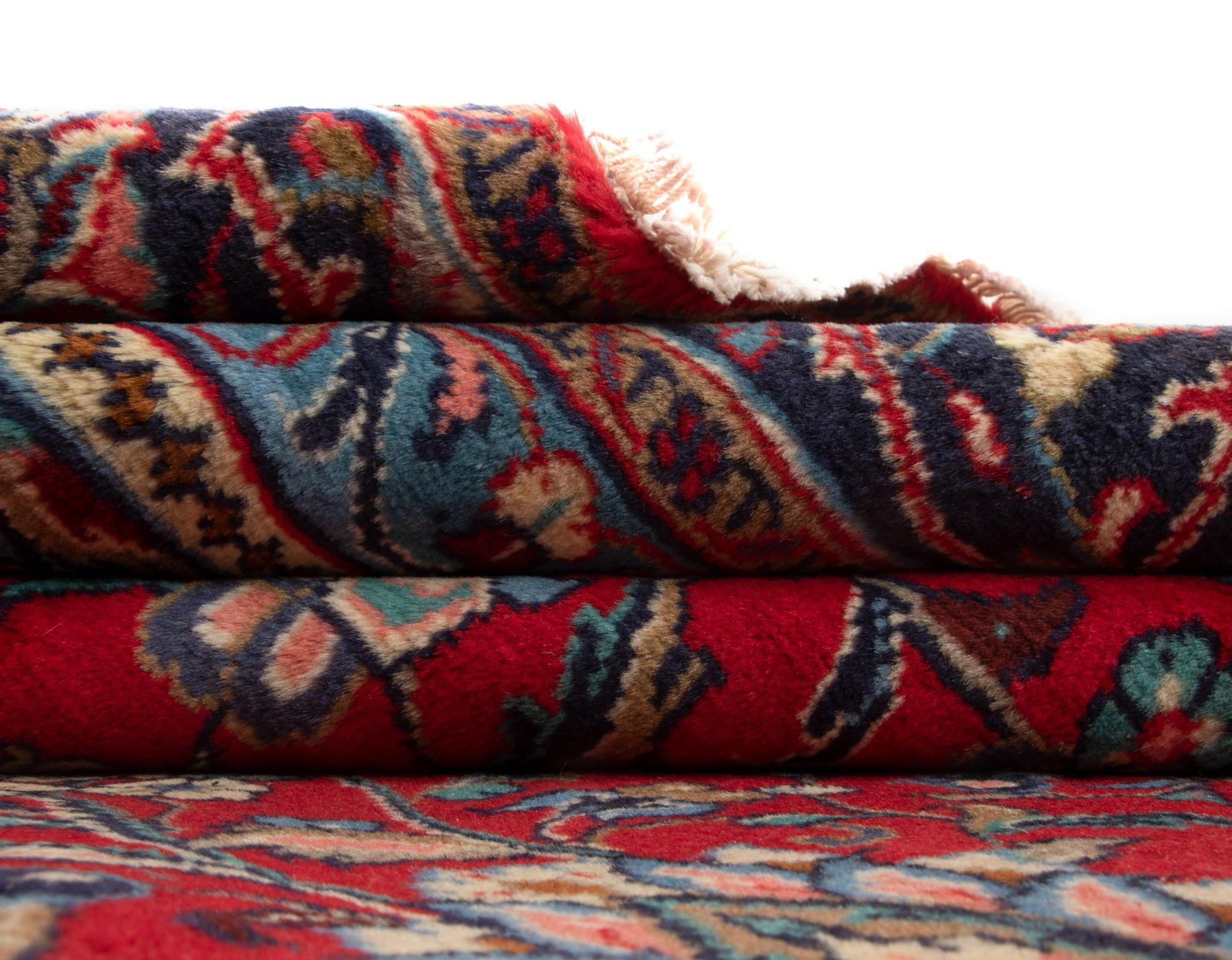 7' 4 x 10' 10 Hand Knotted Sarough Persian Wool Rug