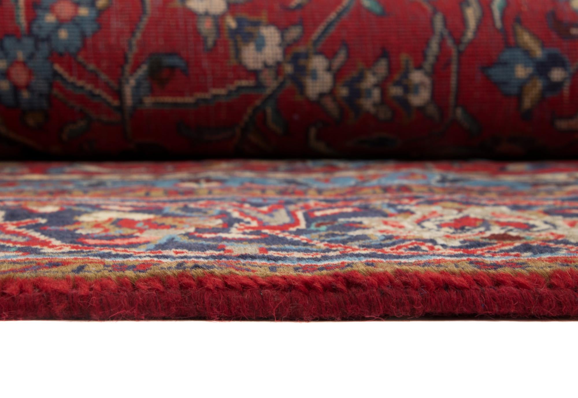 7' 4 x 10' 10 Hand Knotted Sarough Persian Wool Rug