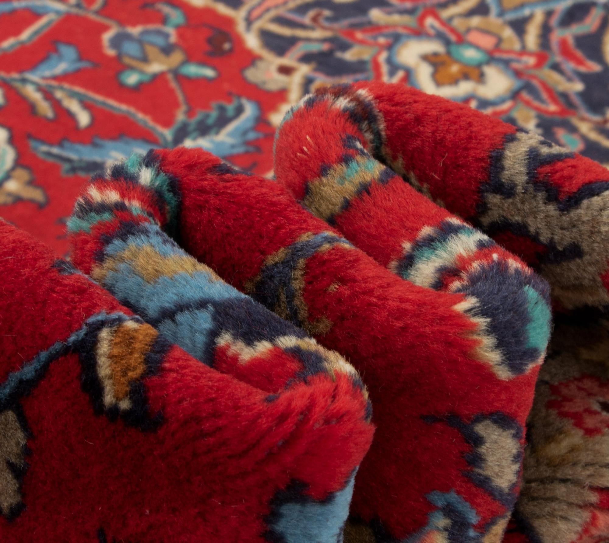 7' 4 x 10' 10 Hand Knotted Sarough Persian Wool Rug