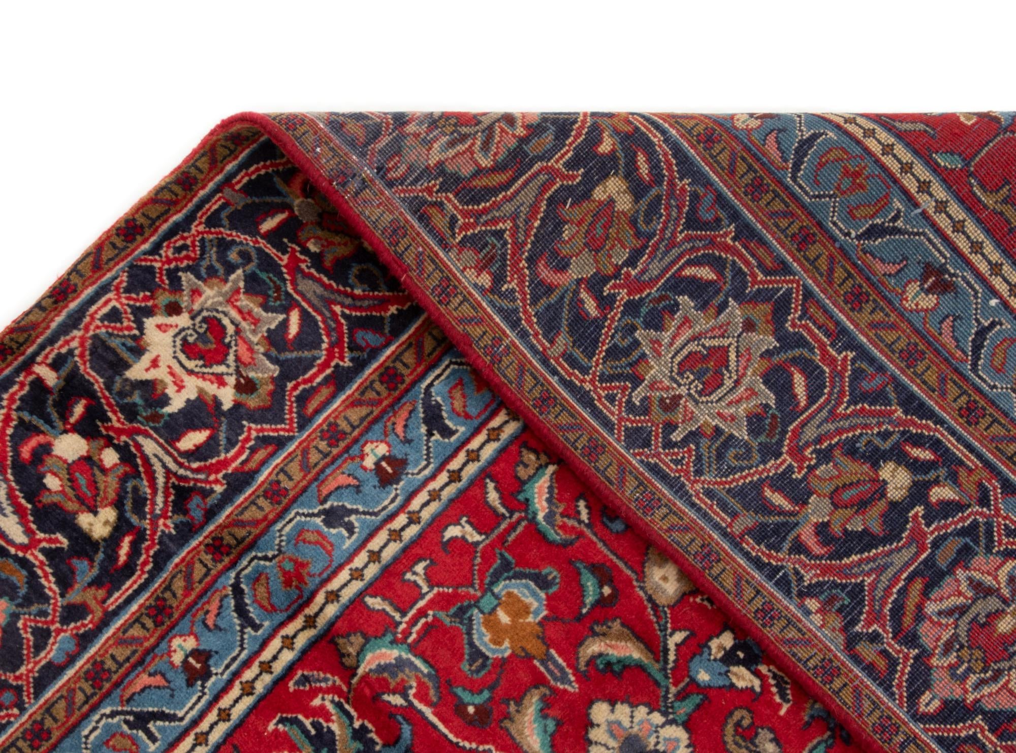 7' 4 x 10' 10 Hand Knotted Sarough Persian Wool Rug