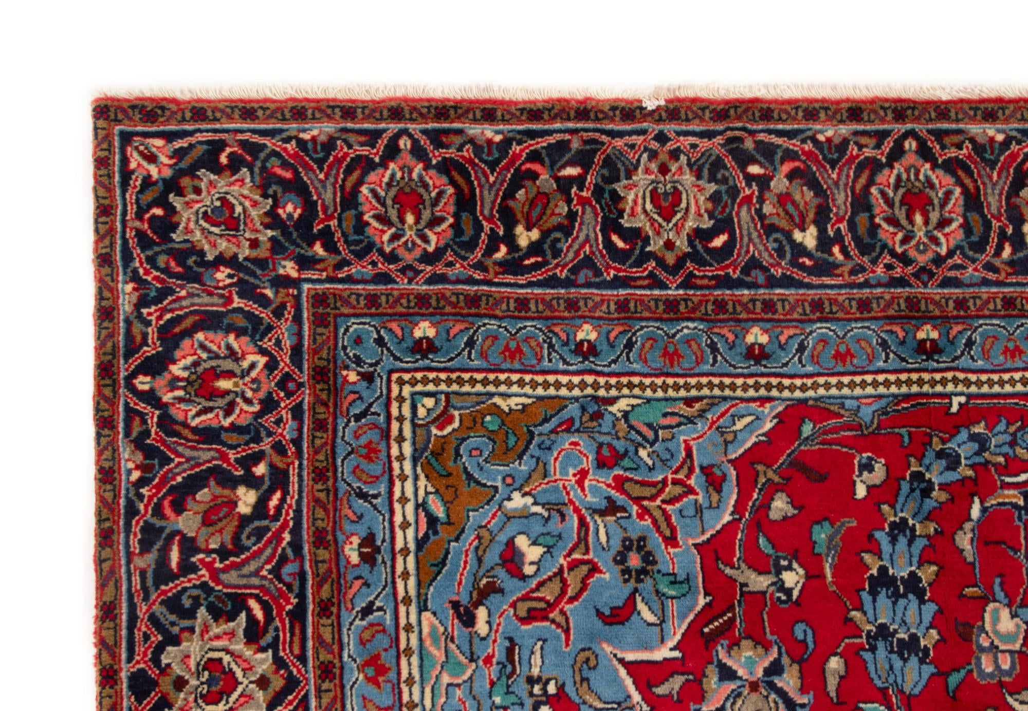 7' 4 x 10' 10 Hand Knotted Sarough Persian Wool Rug