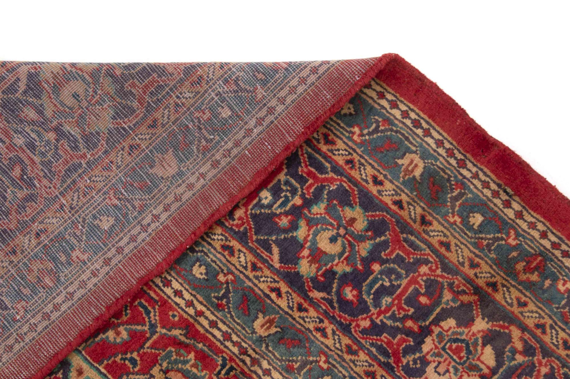 9' 9 x 13' Hand Knotted Sarough Persian Wool Rug