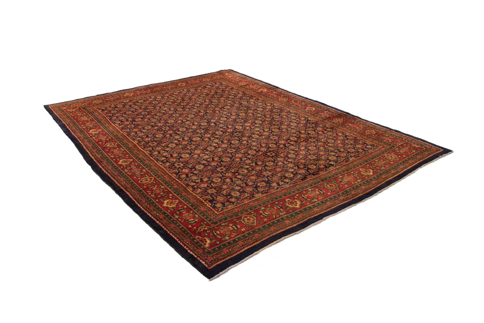 10' 2 x 12' 9 Hand Knotted Sarough Persian Wool Rug