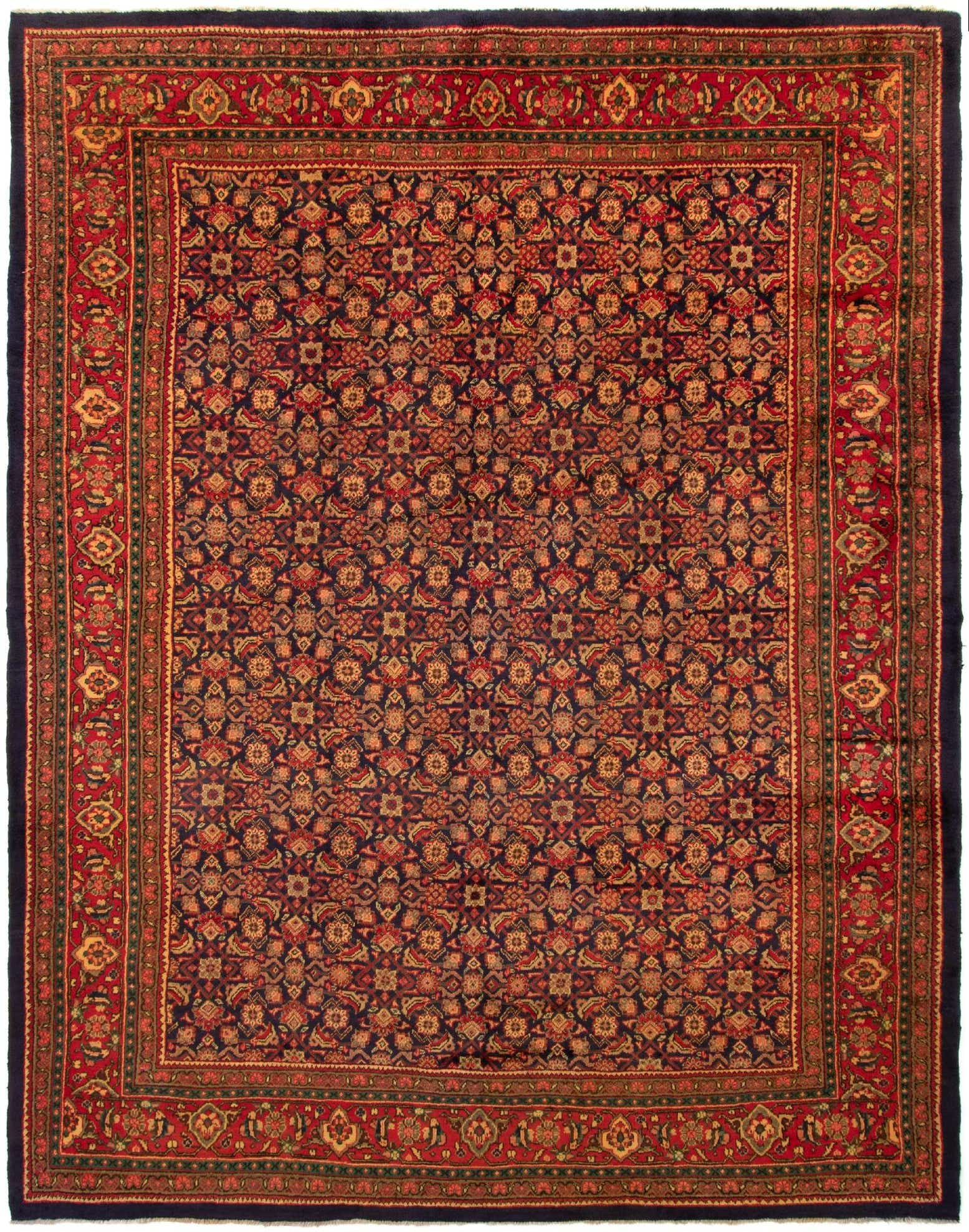 10' 2 x 12' 9 Hand Knotted Sarough Persian Wool Rug
