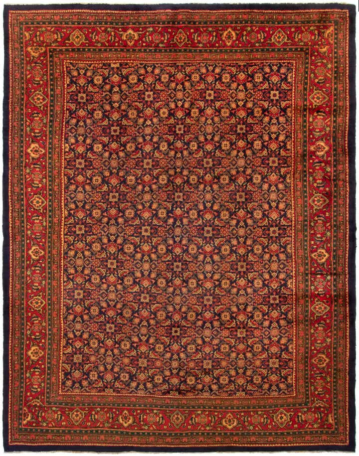 10' 2 x 12' 9 Hand Knotted Sarough Persian Wool Rug