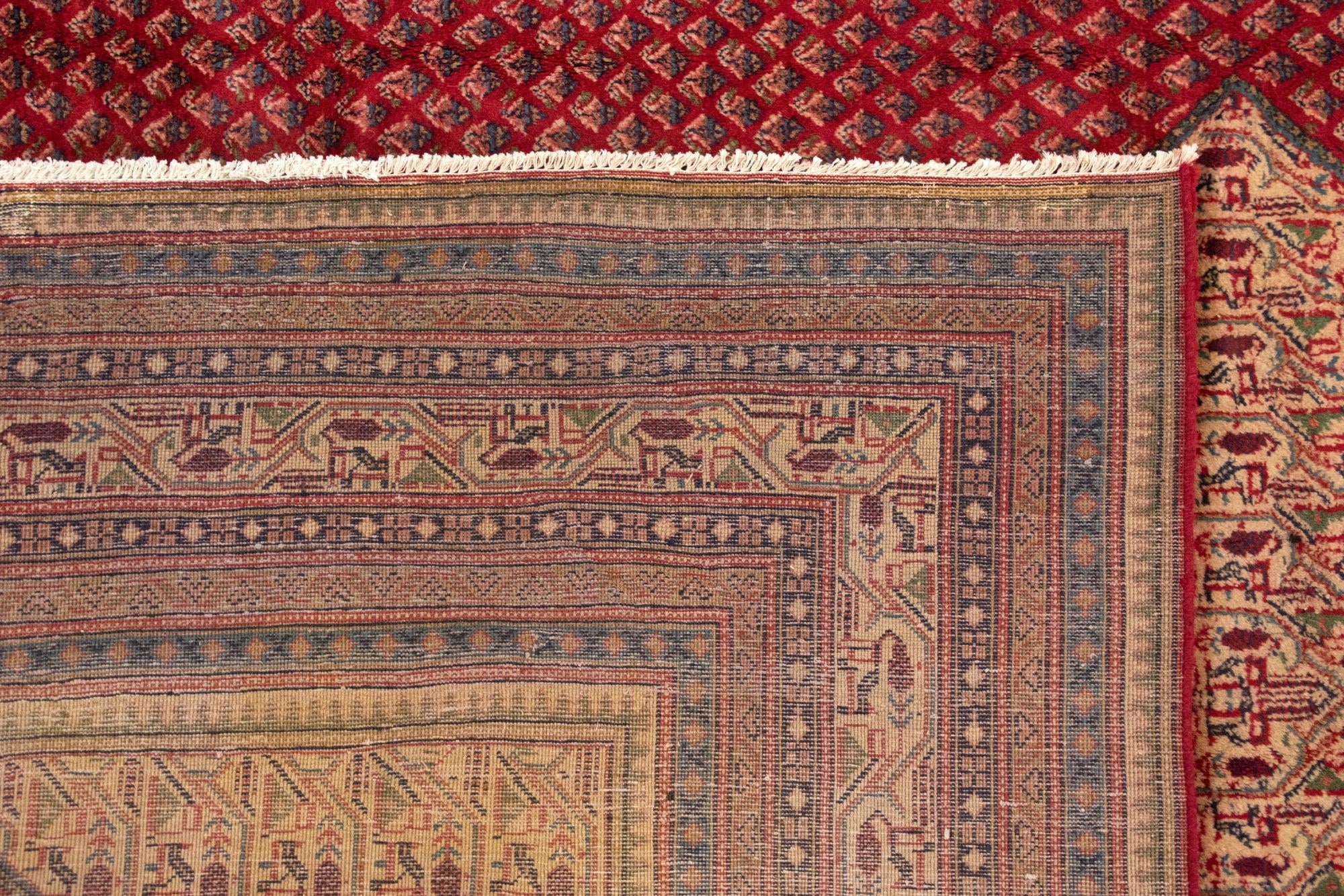 9' 8 x 13' Hand Knotted Sarough Persian Wool Rug