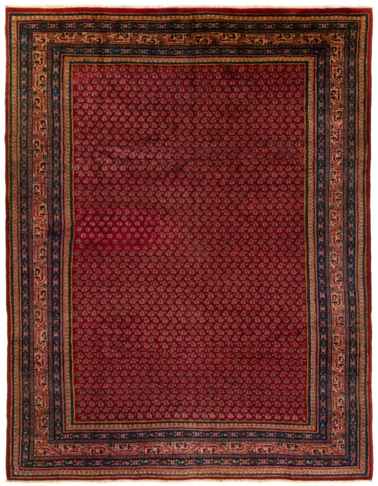 Detail image of 6' 9 x 10' 6 Hand Knotted Sarough Persian Wool Rug