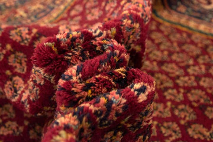 6' 11 x 10' 6 Hand Knotted Sarough Persian Wool Rug