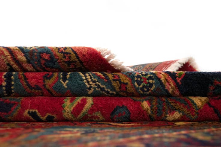 Detail image of 7' 10 x 11' 1 Hand Knotted Sarough Persian Wool Rug