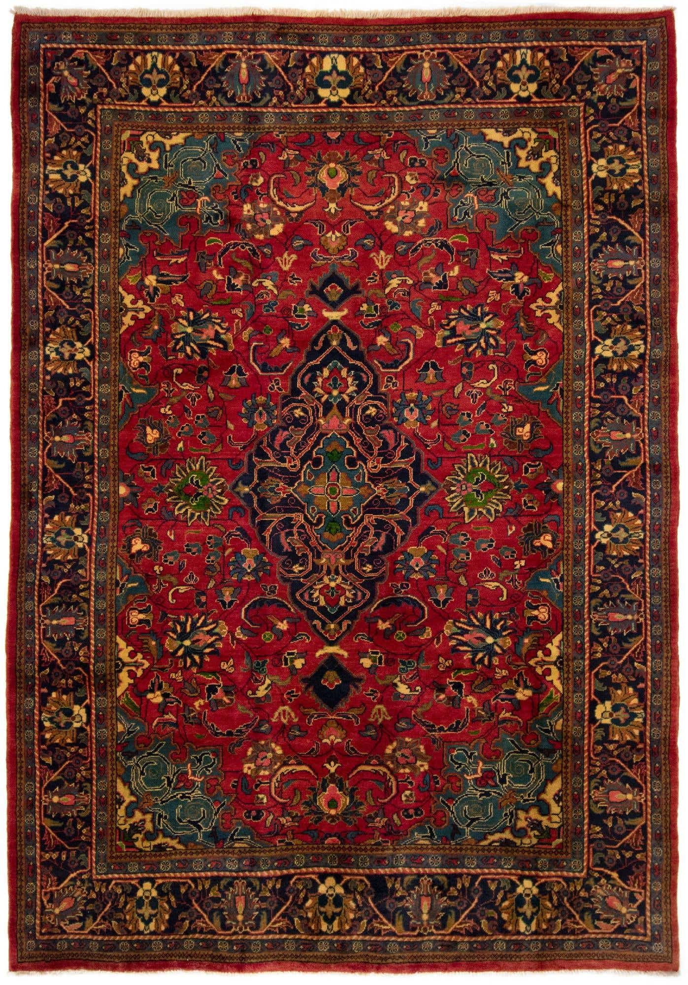 7' 10 x 11' 1 Hand Knotted Sarough Persian Wool Rug