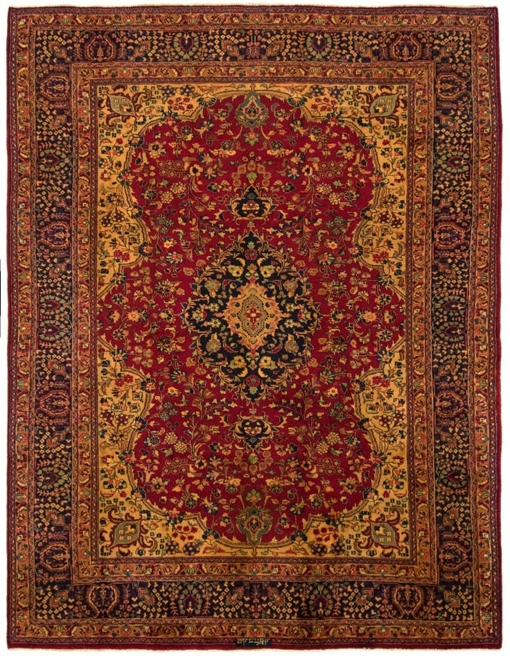 Detail image of 8' 4 x 11' 5 Hand Knotted Sarough Persian Wool Rug