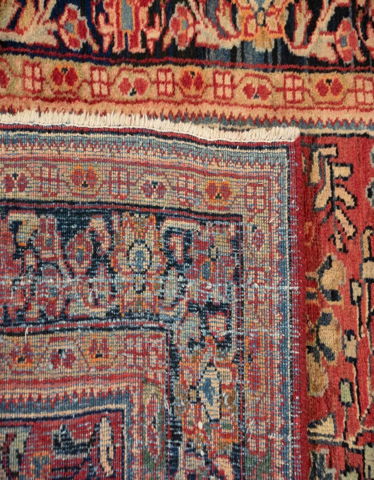 Detail image of 4' 5 x 6' 11  Hand Knotted Sarough Persian Wool Rug