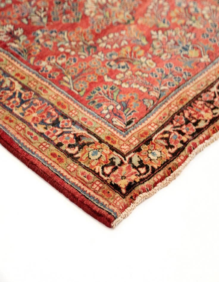 Detail image of 4' 5 x 6' 11  Hand Knotted Sarough Persian Wool Rug