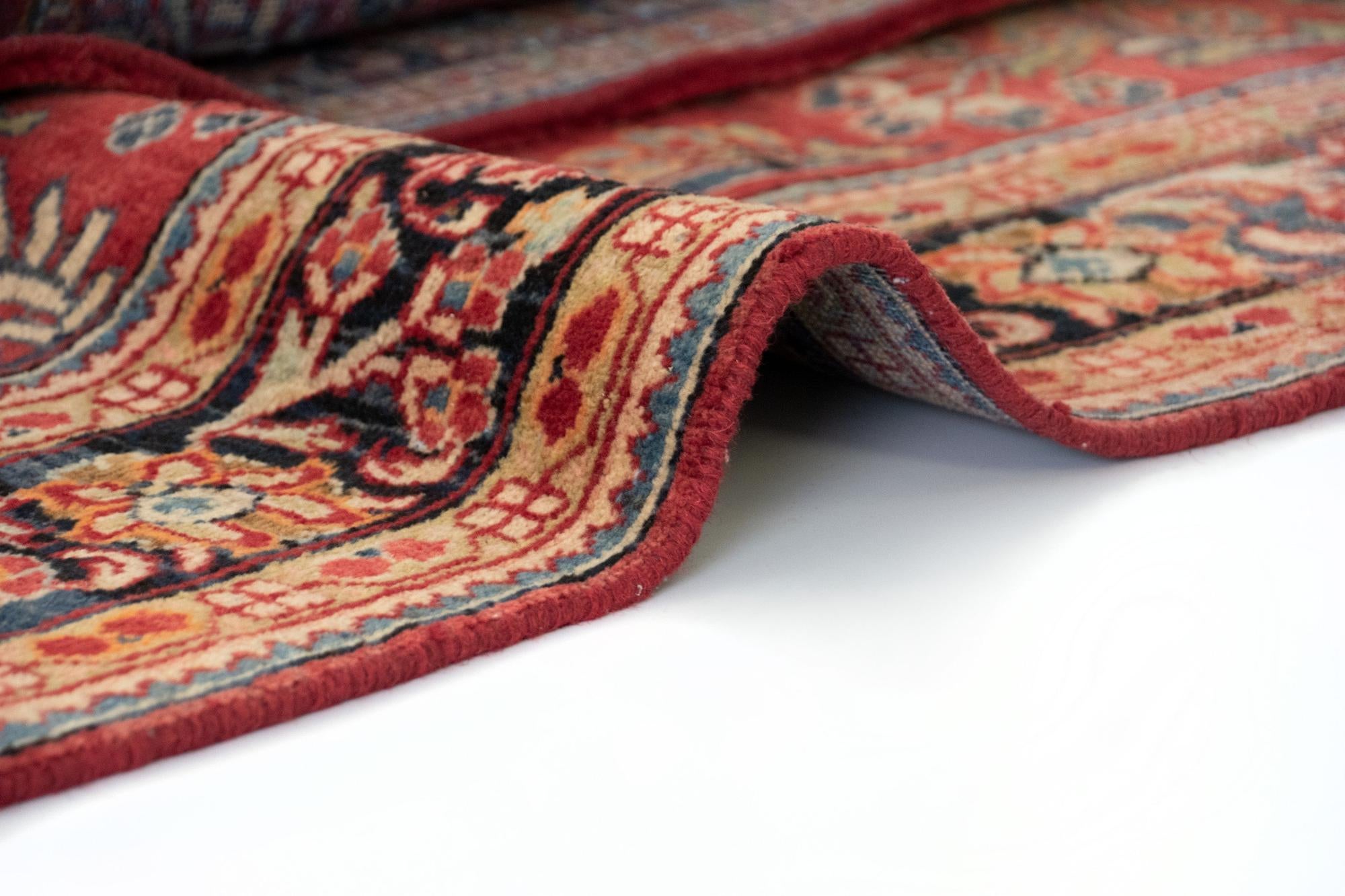 4' 5 x 7' Hand Knotted Sarough Persian Wool Rug