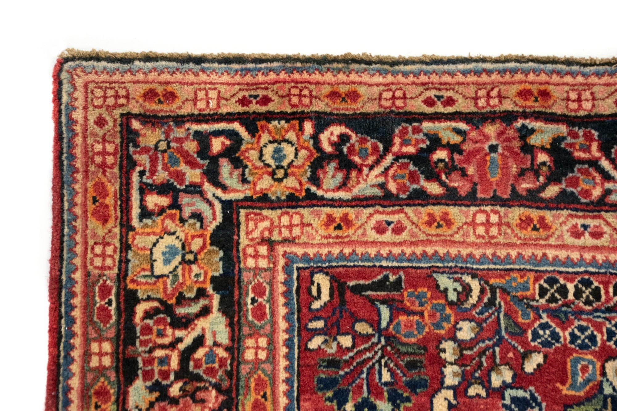 4' 5 x 7' Hand Knotted Sarough Persian Wool Rug