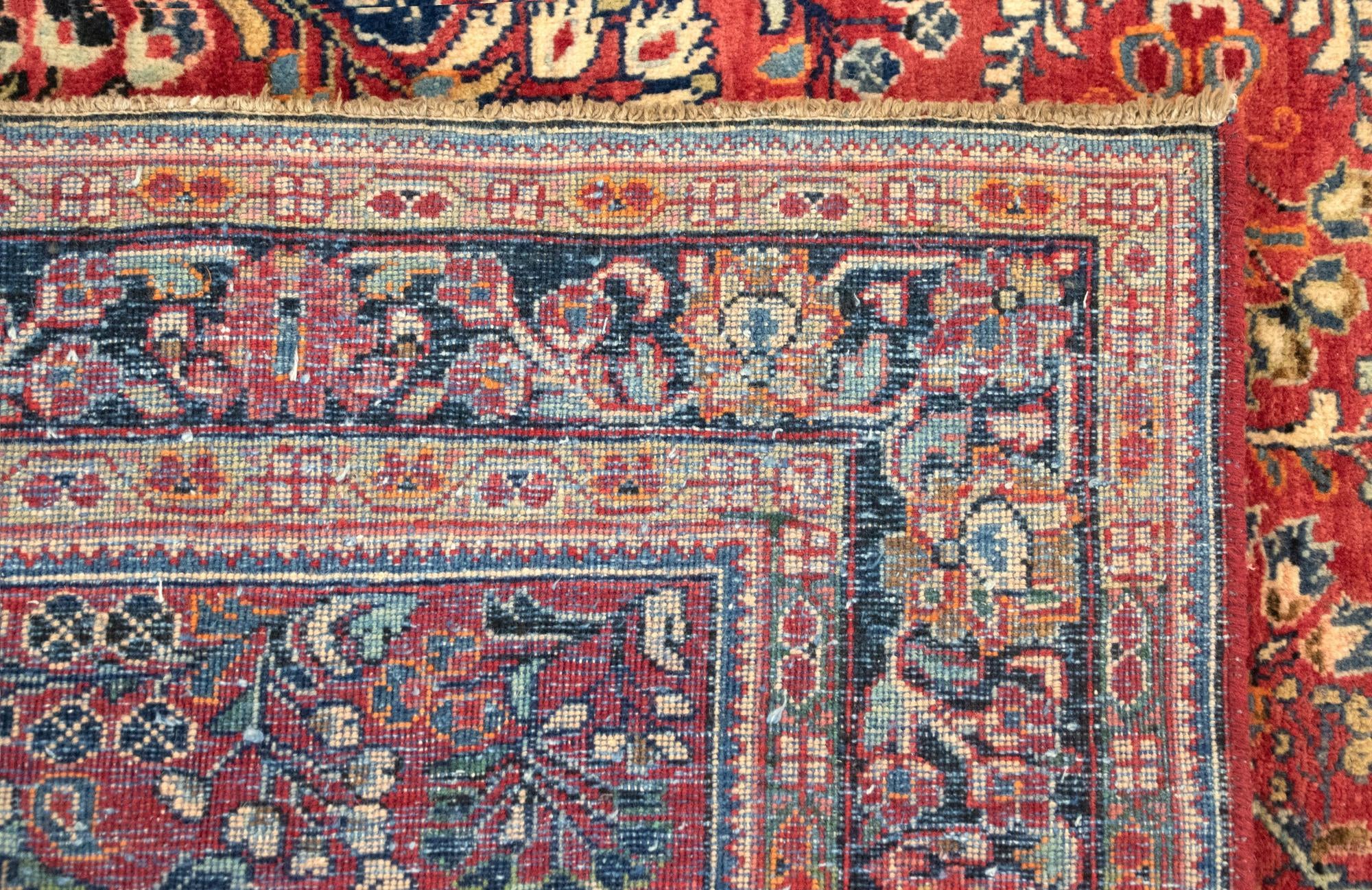 4' 5 x 7' Hand Knotted Sarough Persian Wool Rug