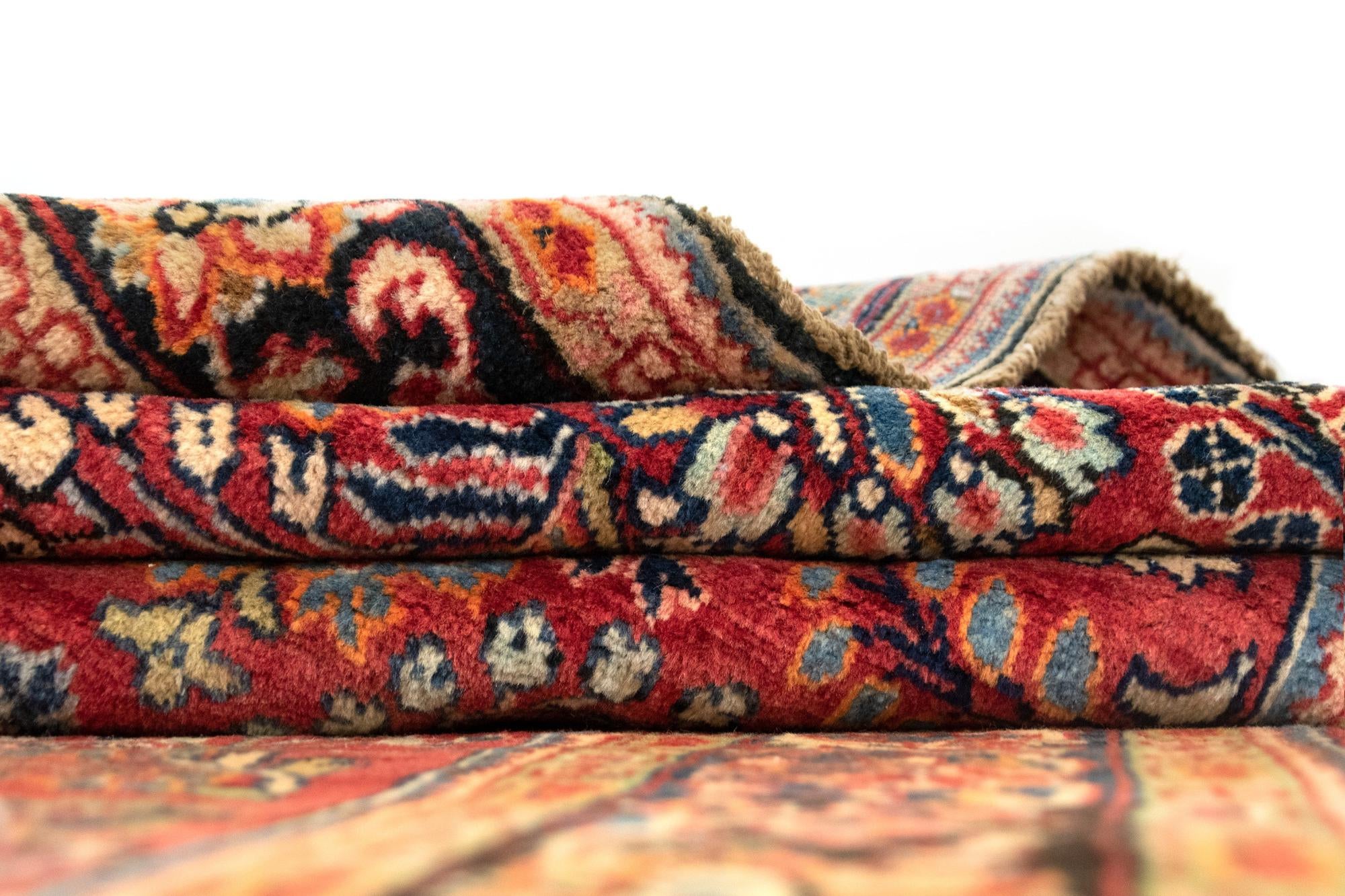 4' 5 x 7' Hand Knotted Sarough Persian Wool Rug