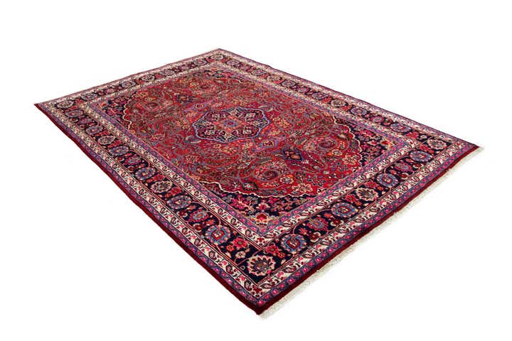 6' 10 x 9' 7 Sarough Wool Rug