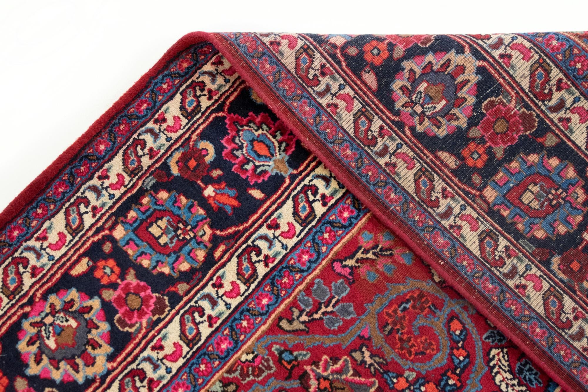 6' 10 x 9' 7 Sarough Wool Rug