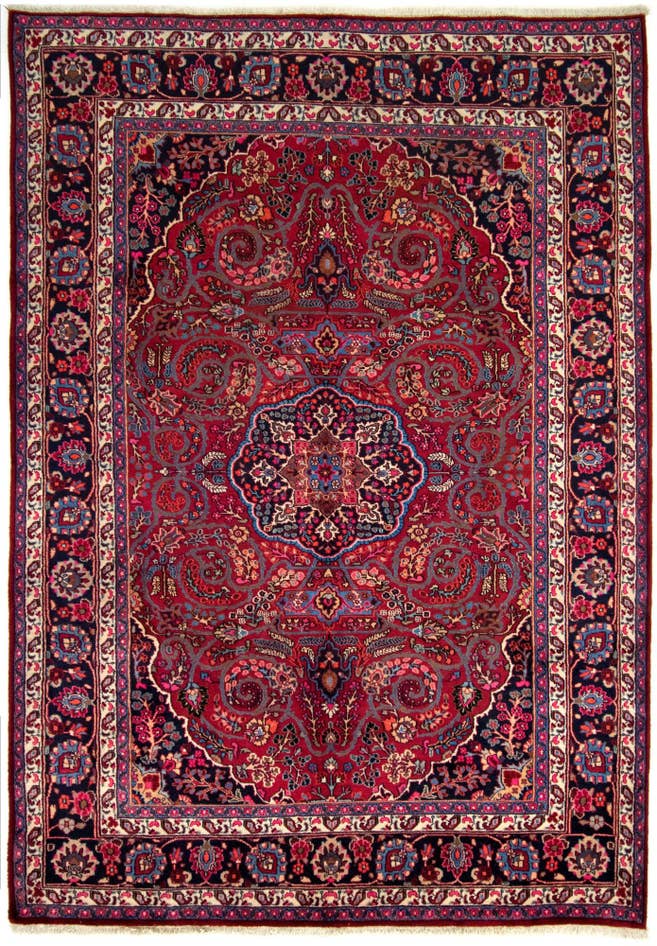 Detail image of 6' 10 x 9' 7 Sarough Wool Rug