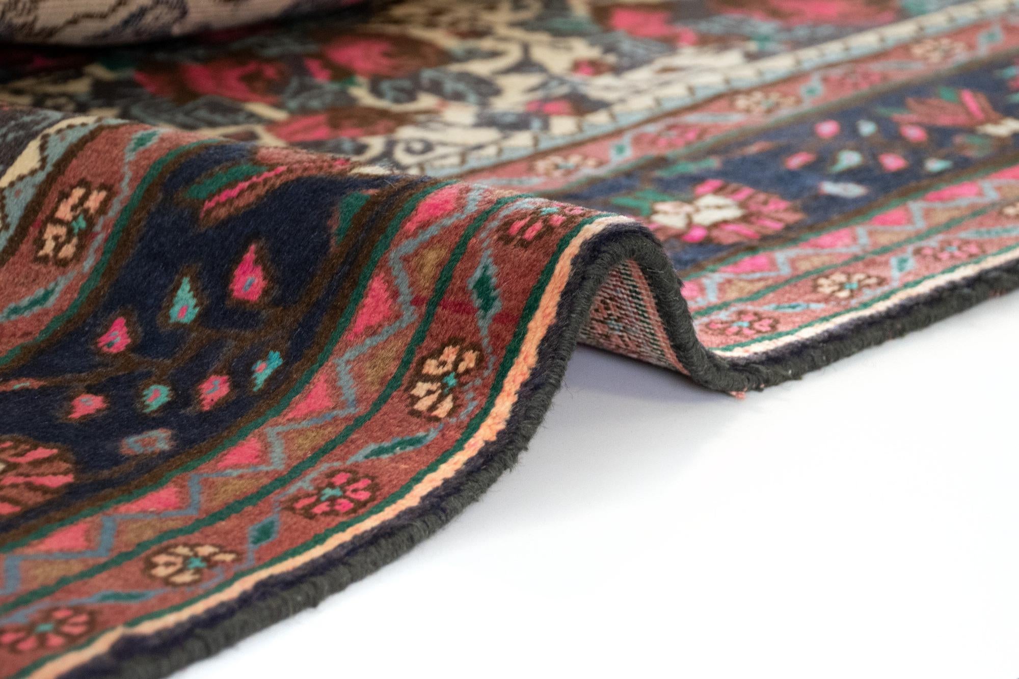 6' 4 x 9' 7 Hand Knotted Sarough Persian Wool Rug