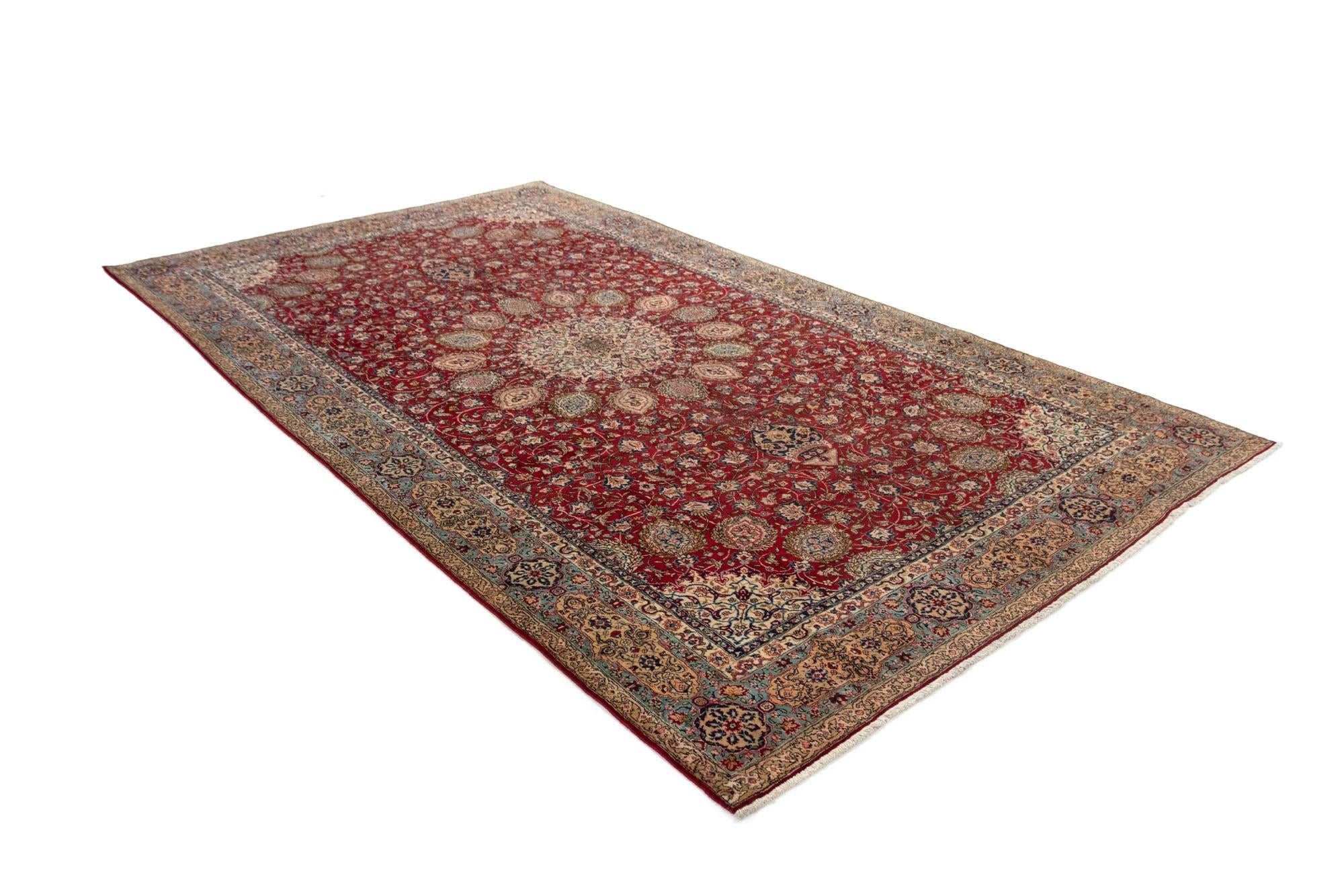 8' 11 x 15' 4 Hand Knotted Sarough Persian Wool Rug
