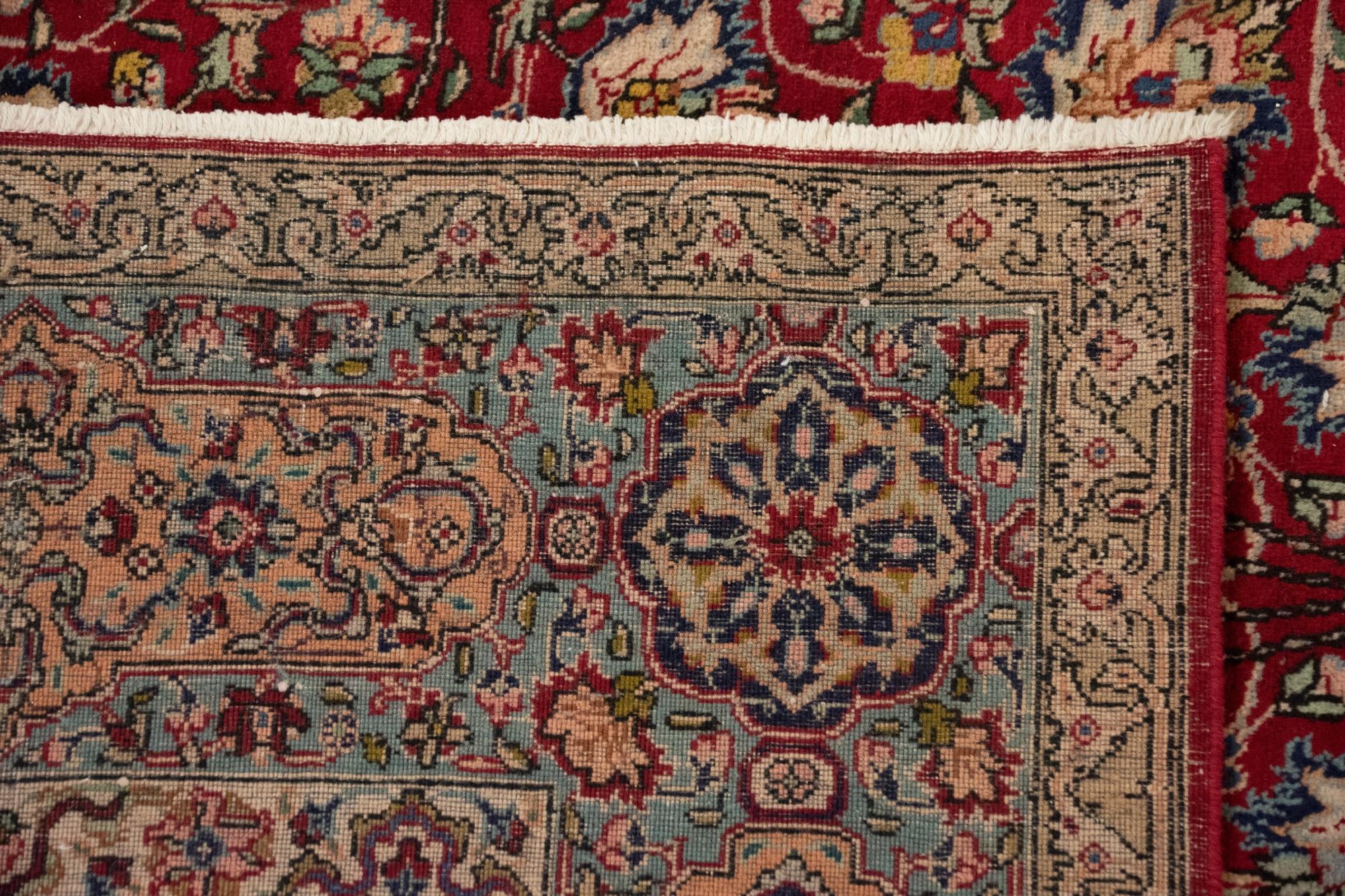 8' 11 x 15' 4 Hand Knotted Sarough Persian Wool Rug