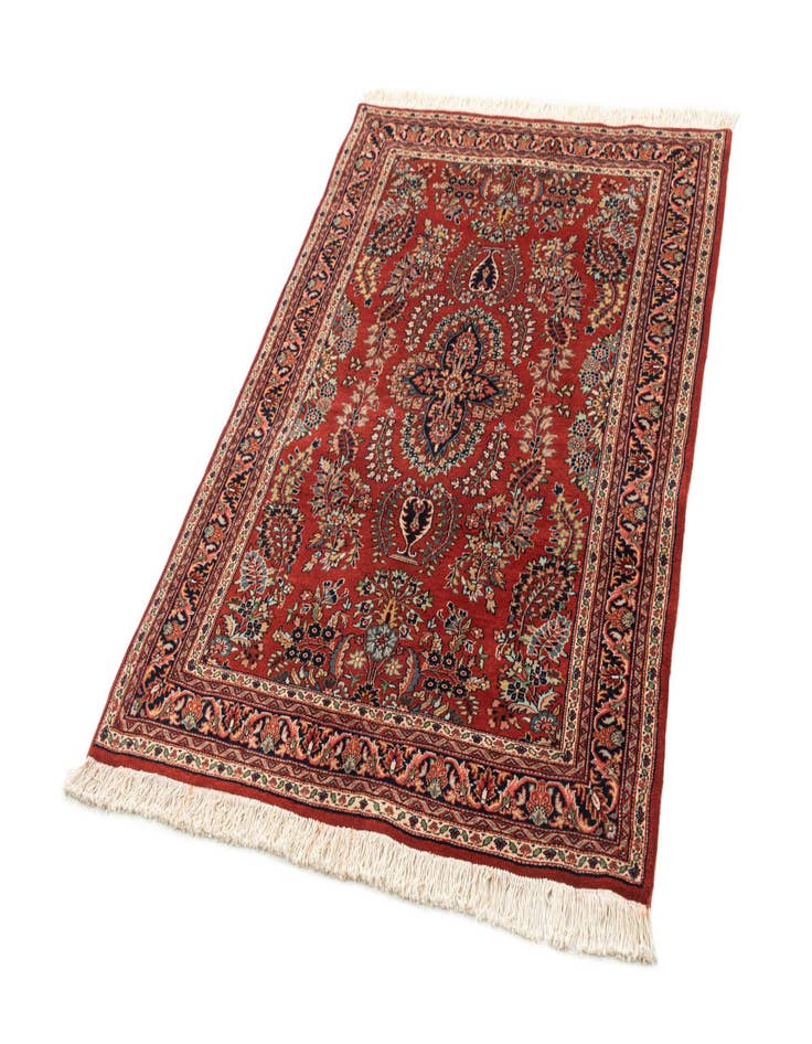 Detail image of 4' 3 x 6' Hand Knotted Sarough Wool Rug