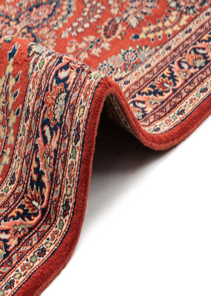 4' 3 x 6' Hand Knotted Sarough Wool Rug