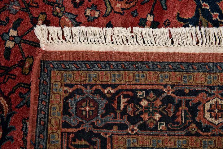 7' x 10' 6 Hand Knotted Sarough Wool Rug