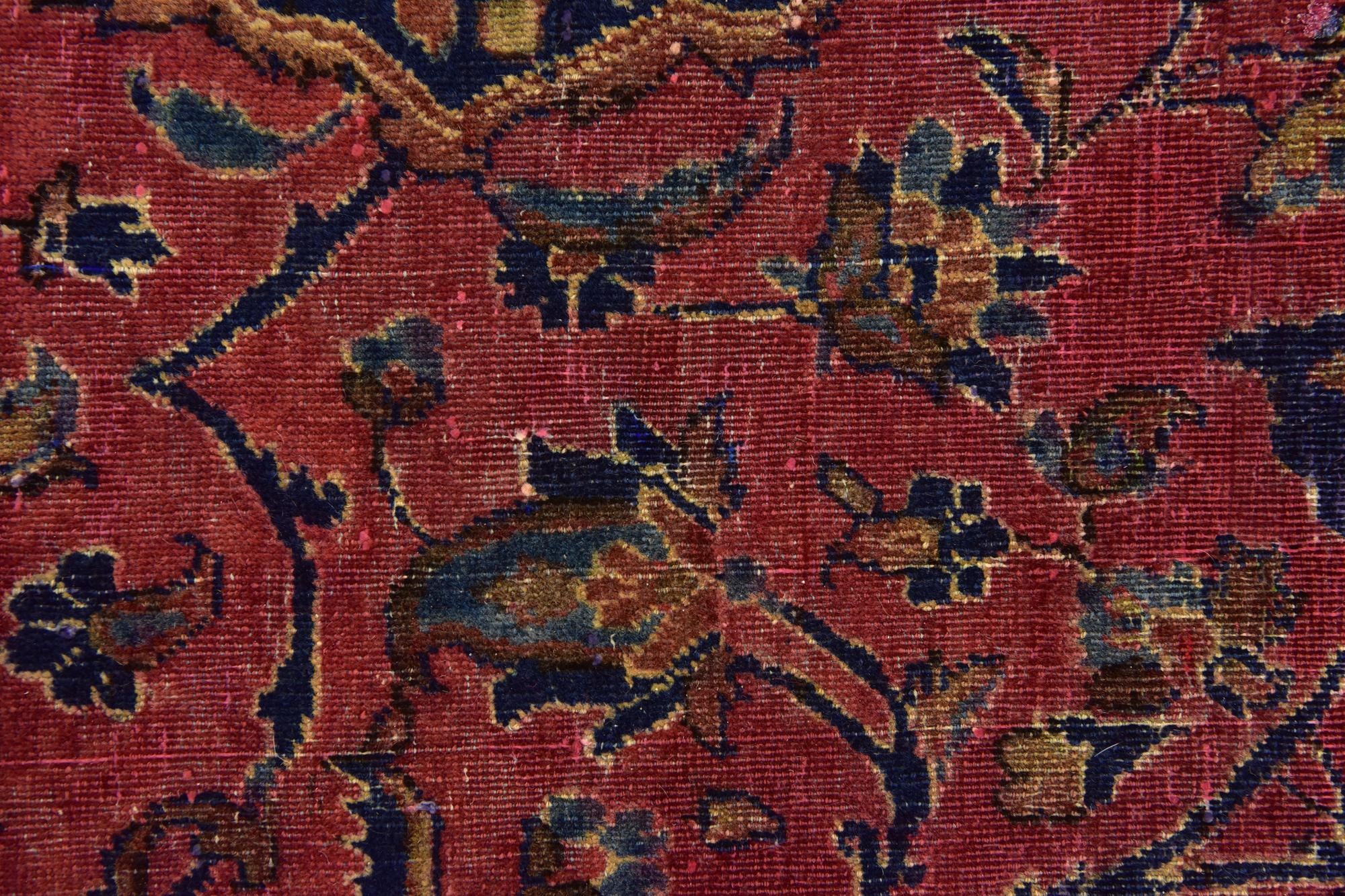 8' 9 x 11' Hand Knotted Sarough Persian Wool Rug