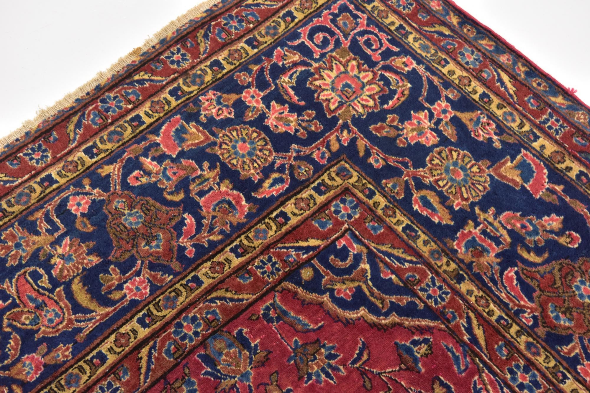 8' 9 x 11' Hand Knotted Sarough Persian Wool Rug