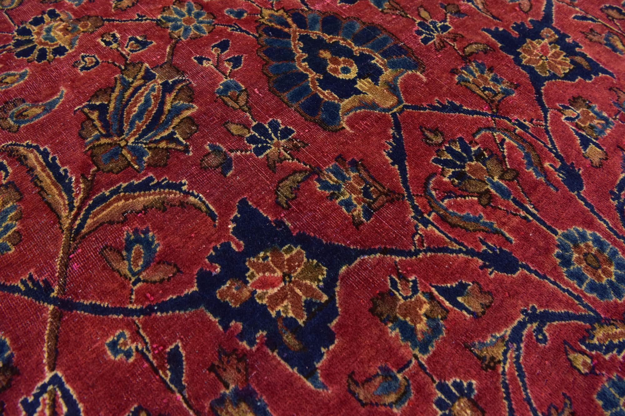 8' 9 x 11' Hand Knotted Sarough Persian Wool Rug