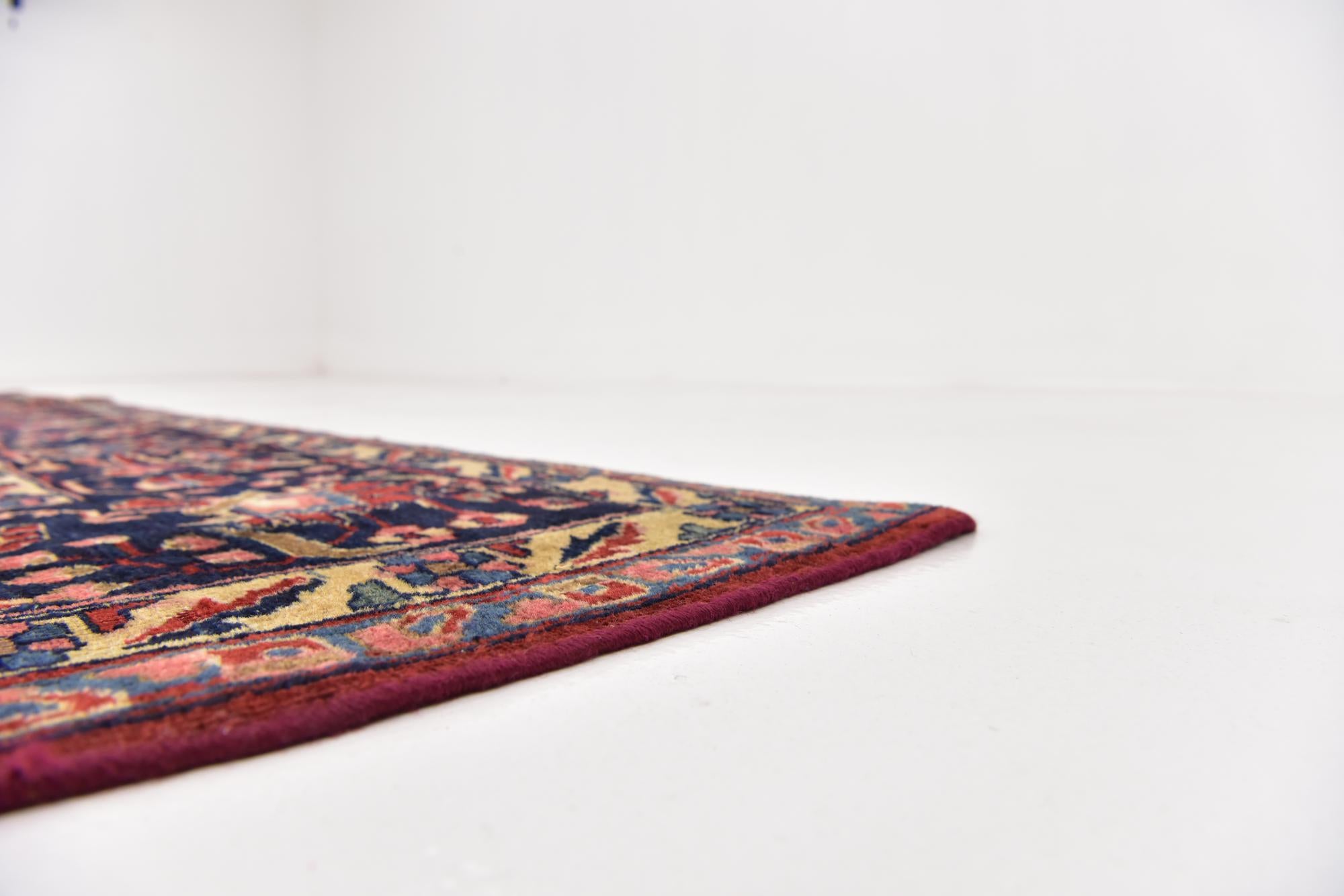 8' 6 x 11' 9 Hand Knotted Sarough Persian Wool Rug