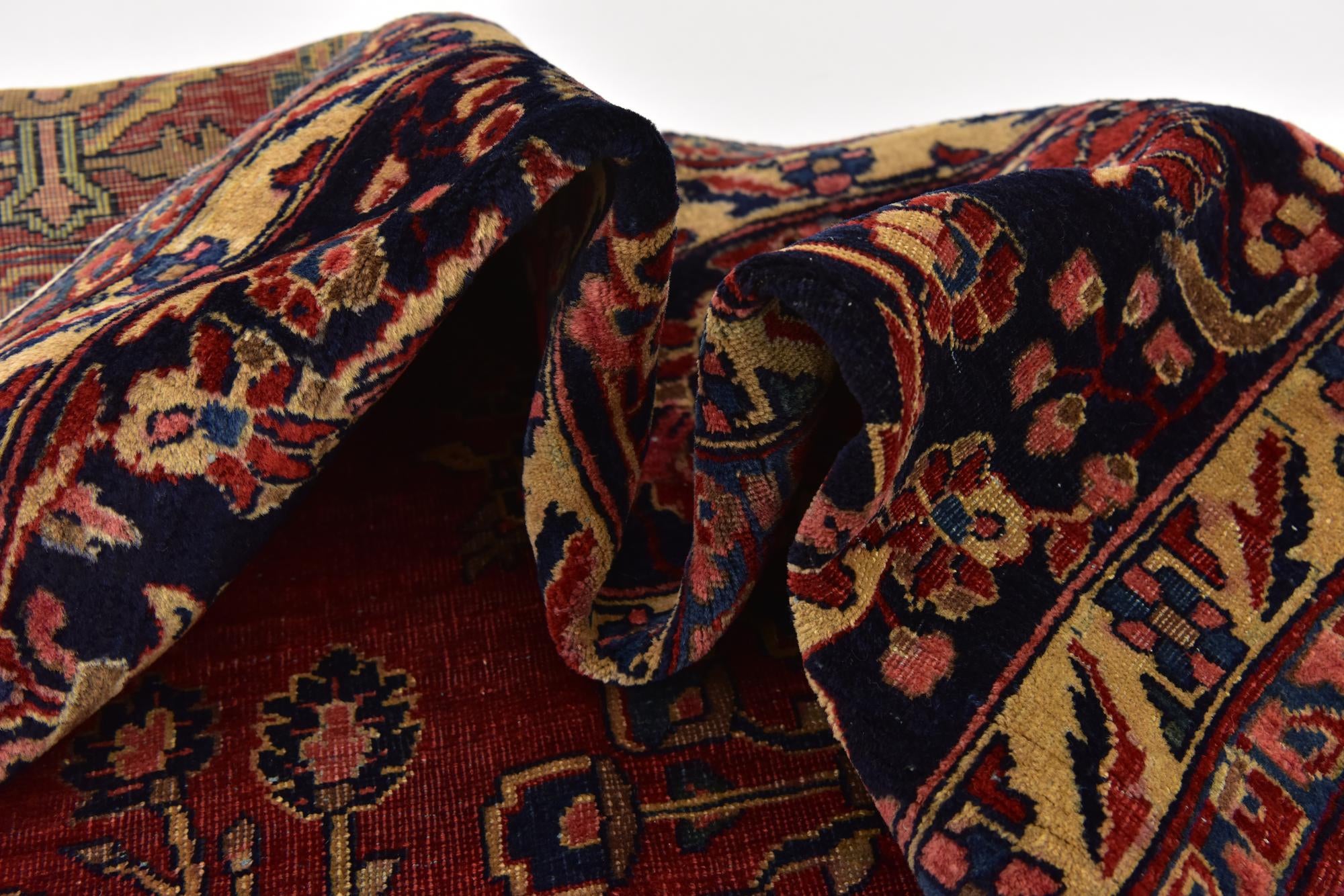 8' 6 x 11' 9 Hand Knotted Sarough Persian Wool Rug