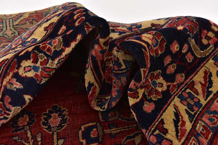 8' 6 x 11' 9 Hand Knotted Sarough Persian Wool Rug