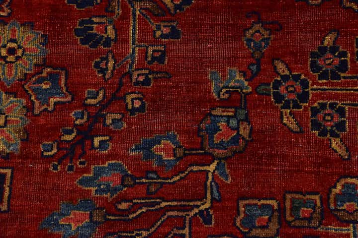 8' 6 x 11' 9 Hand Knotted Sarough Persian Wool Rug