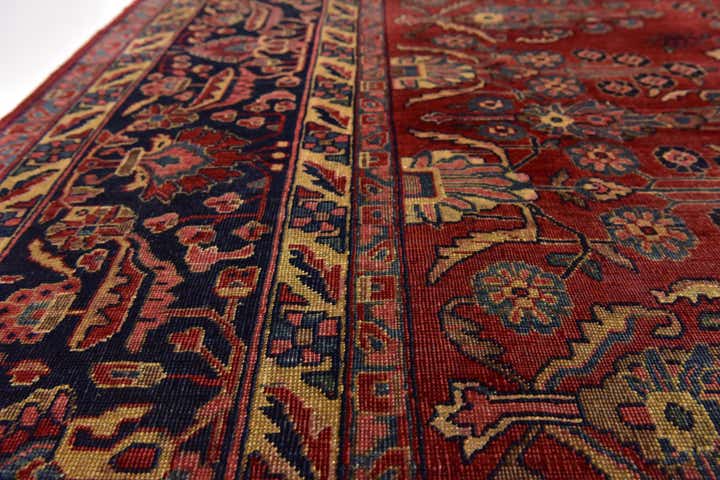 8' 6 x 11' 9 Hand Knotted Sarough Persian Wool Rug