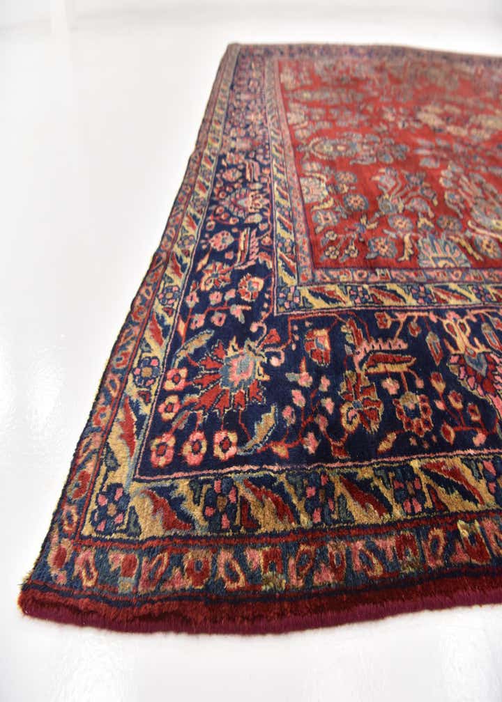 8' 6 x 11' 9 Hand Knotted Sarough Persian Wool Rug