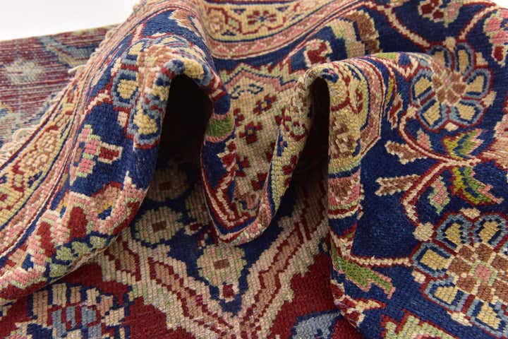 9' 2 x 12' 9 Hand Knotted Sarough Persian Wool Rug