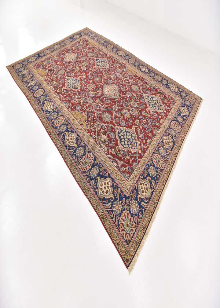 9' 2 x 12' 9 Hand Knotted Sarough Persian Wool Rug